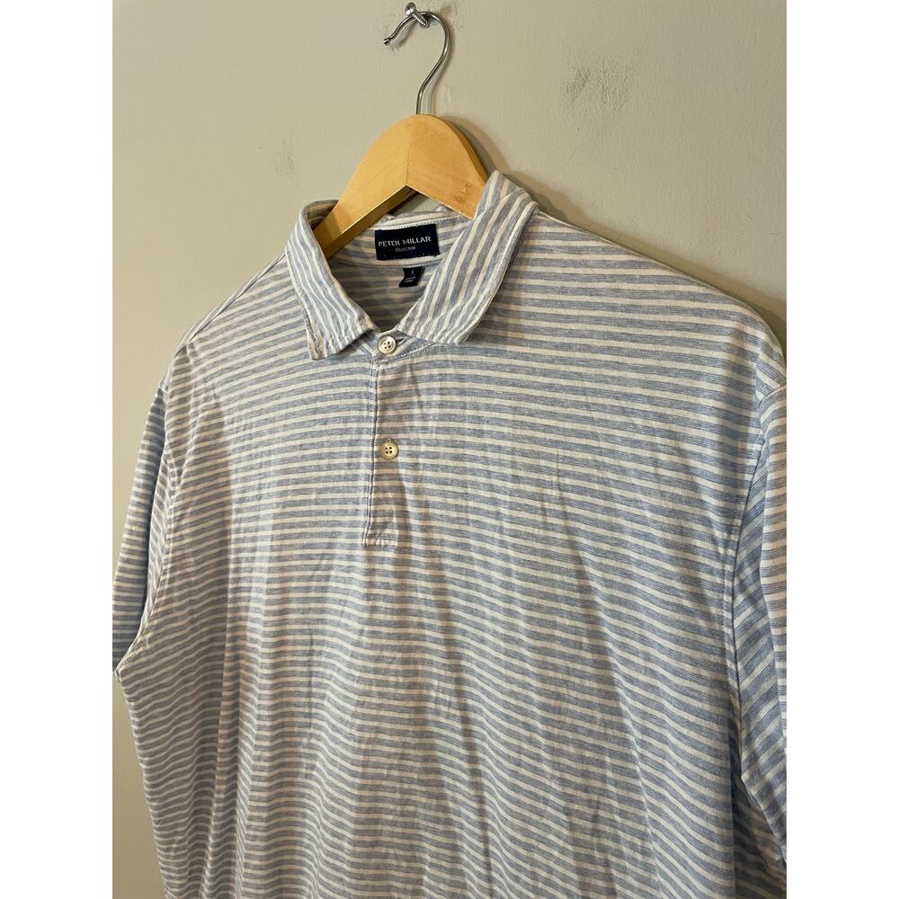 Peter Millar Collection Stripped Collared Polo Sh… - image 2